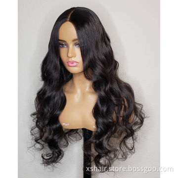 Factory Direct Sale 150% 4X4 Closure 40 Inch Front 360 100% Human Hair Full Lace Wig